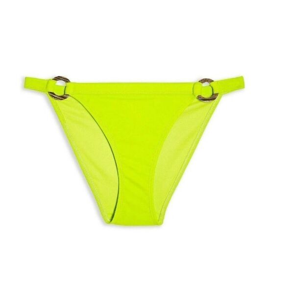 NWOT Topshop Lime Green Bikini Bottoms with Rings Size 10 - Picture 10 of 10